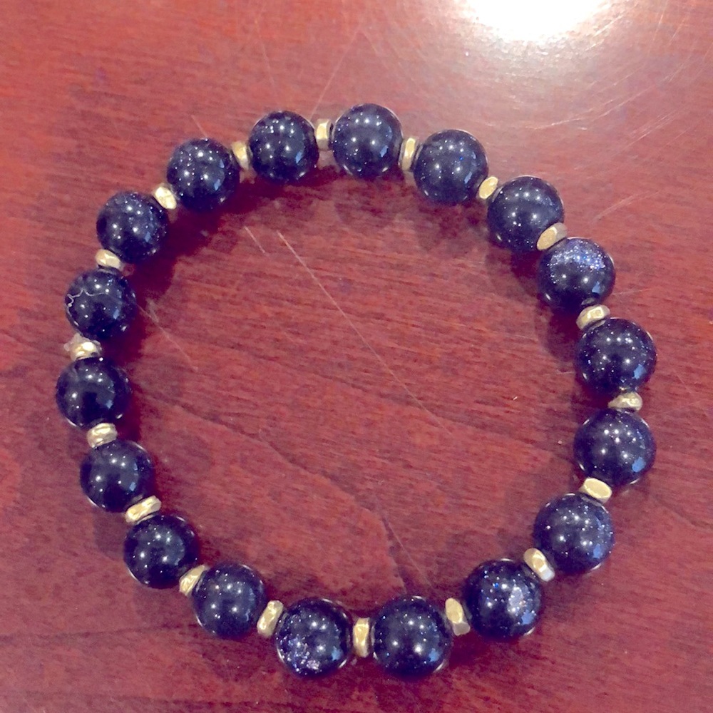 Dark Blue beaded bracelet